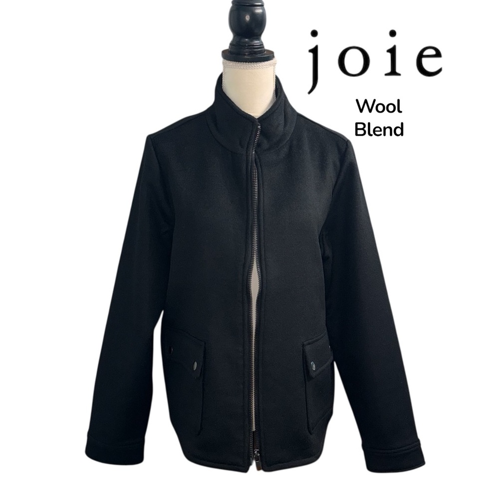joie (NWT) Wool Blend Bomber Style Jacket, Size Large - Picture 6 of 10